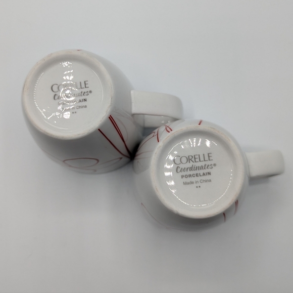 Corelle Coordinates Daisy Days Porcelain Coffee Mugs Set Of 2 - Picture 7 of 10